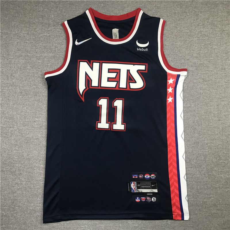 Men Brooklyn Nets #11 Irving Dark blue 2022 City Edition Nike NBA Jersey->brooklyn nets->NBA Jersey